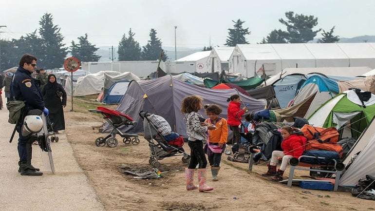 Θεσσαλονίκη: Διαμαρτυρία προσφύγων από το κέντρο φιλοξενίας Καβαλαρίου